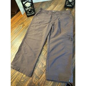 Royal Robbins‎ Womens Outdoor Hiking Travel Cropped Cargo Pants Size 12